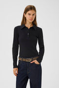 GZdrew Ls Polo Top - Svart