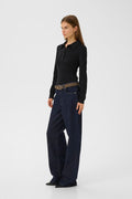 GZdrew Ls Polo Top - Svart