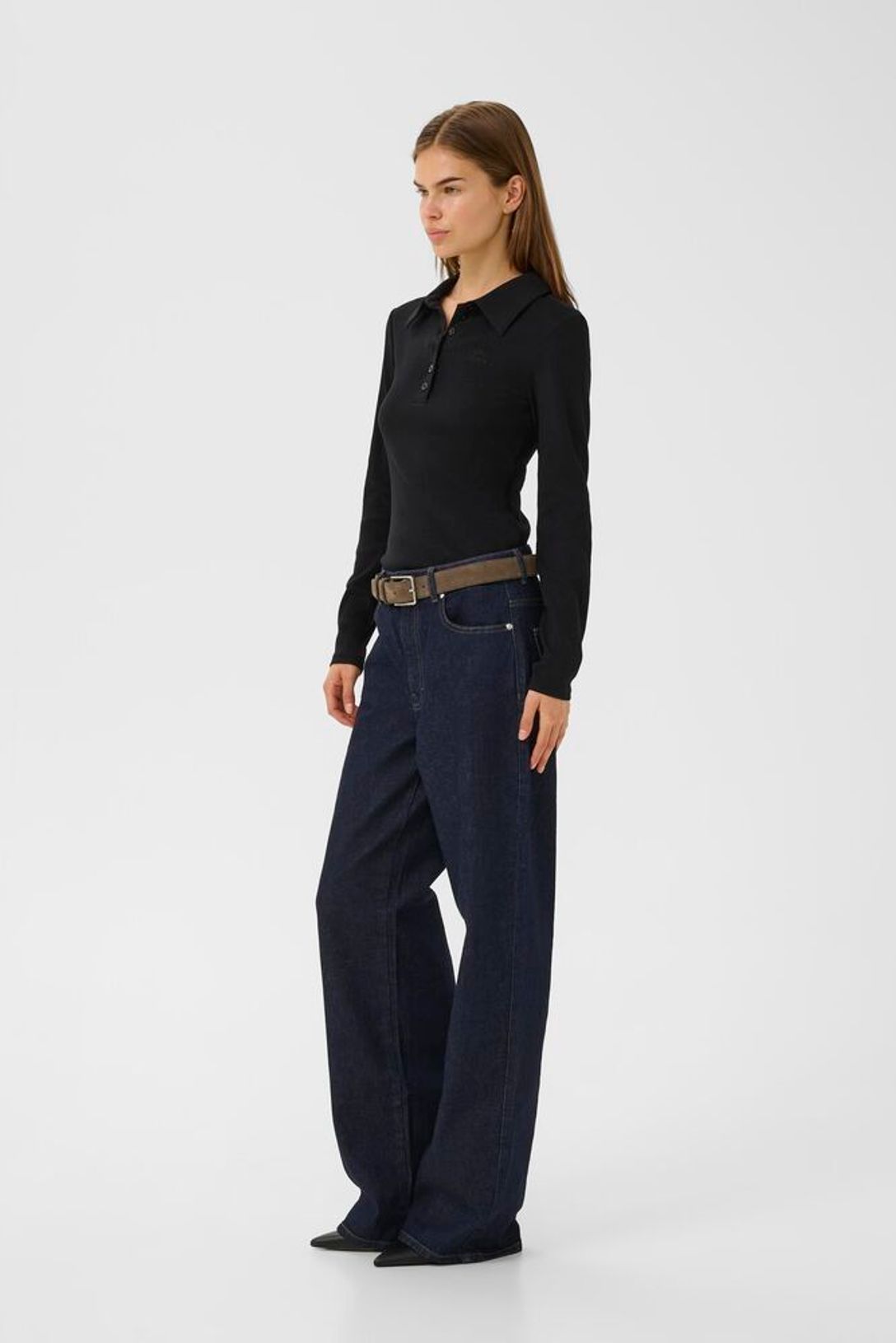 GZdrew Ls Polo Top - Svart