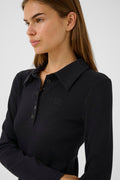 GZdrew Ls Polo Top - Svart