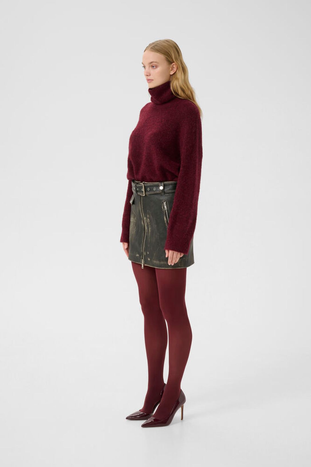 AlphaGZ Rollneck - Blood Red Mélange