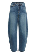 GZviva HW Baggy Jeans - Vintage Blue Denim