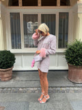 Boucle Fur Cuff Jacket - Pink