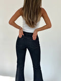 Flared Denim - Mörkblå