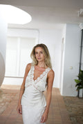 Lilou Satin Top - Creme