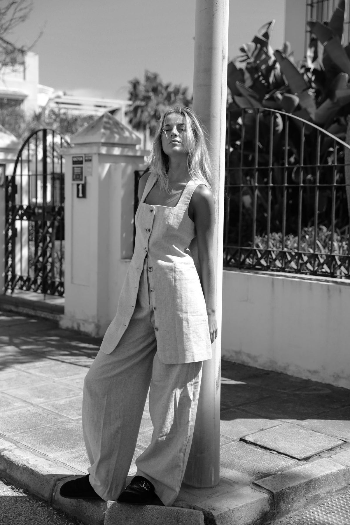 Zoe Linen Pants - Natural