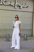 Perle Pointelle Top - White