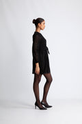 Camden Mini Dress - Black Glitter Dot