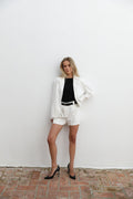 Zoe Linneshorts - Vit