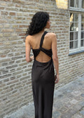 Narcissa Dress - Seal Brown