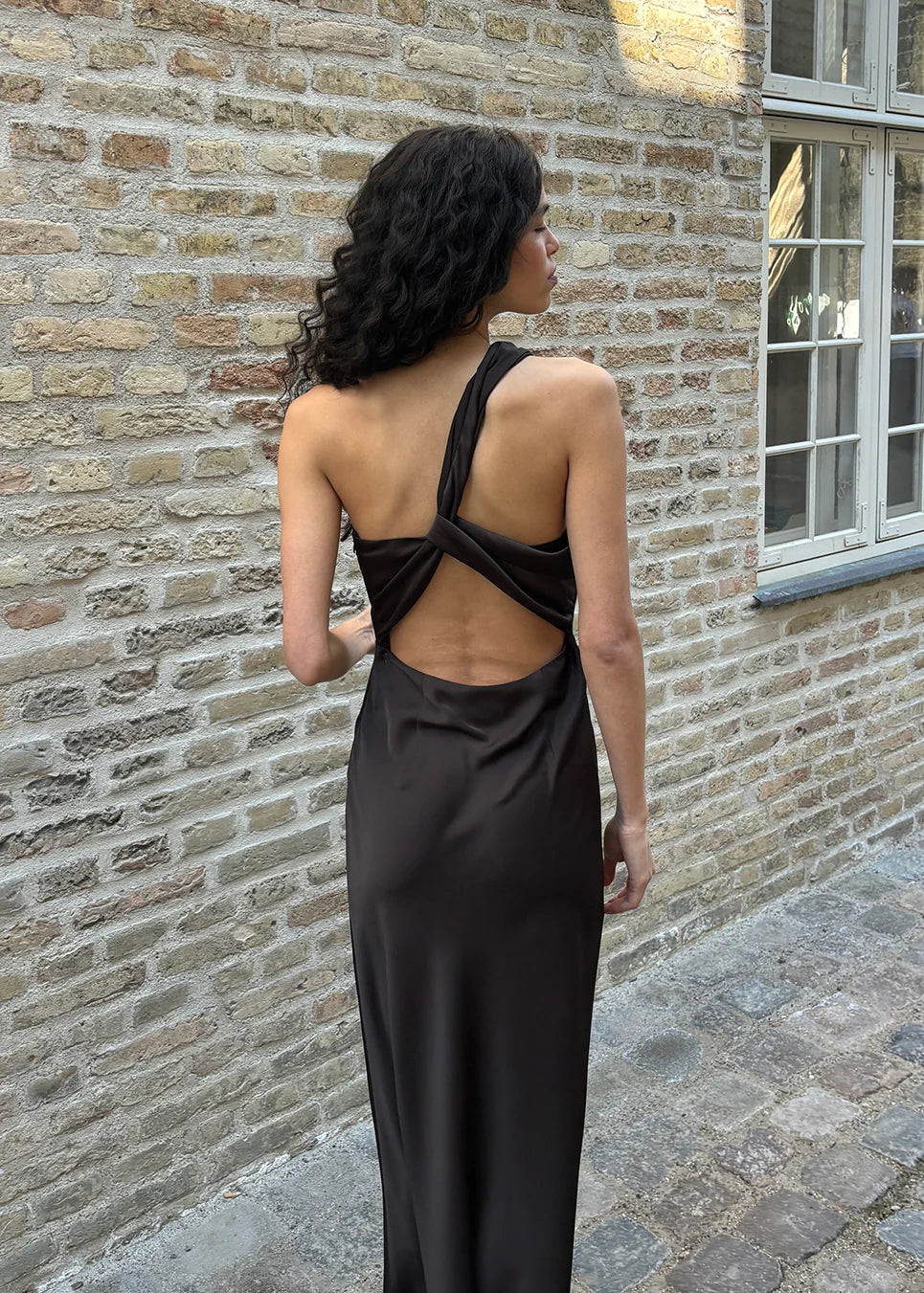 Narcissa Dress - Seal Brown