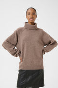 ManziGZ Wool Rollneck - Chestnut Melange