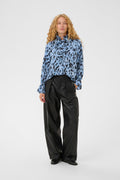 InWear GracieIW Printed Blus - Blue Painted Dot