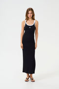 GZdrew Contrast Logo Dress - Svart