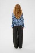 InWear GracieIW Printed Blus - Blue Painted Dot