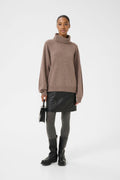 ManziGZ Wool Rollneck - Chestnut Melange