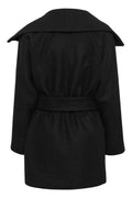 YunahIW Collar Coat - Black