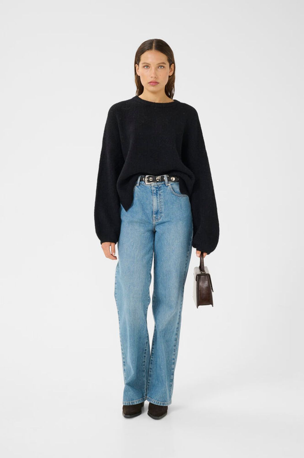 GZalpha Slit Pullover - Black