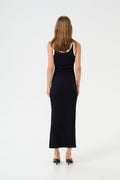 GZdrew Contrast Logo Dress - Svart