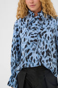 InWear GracieIW Printed Blus - Blue Painted Dot