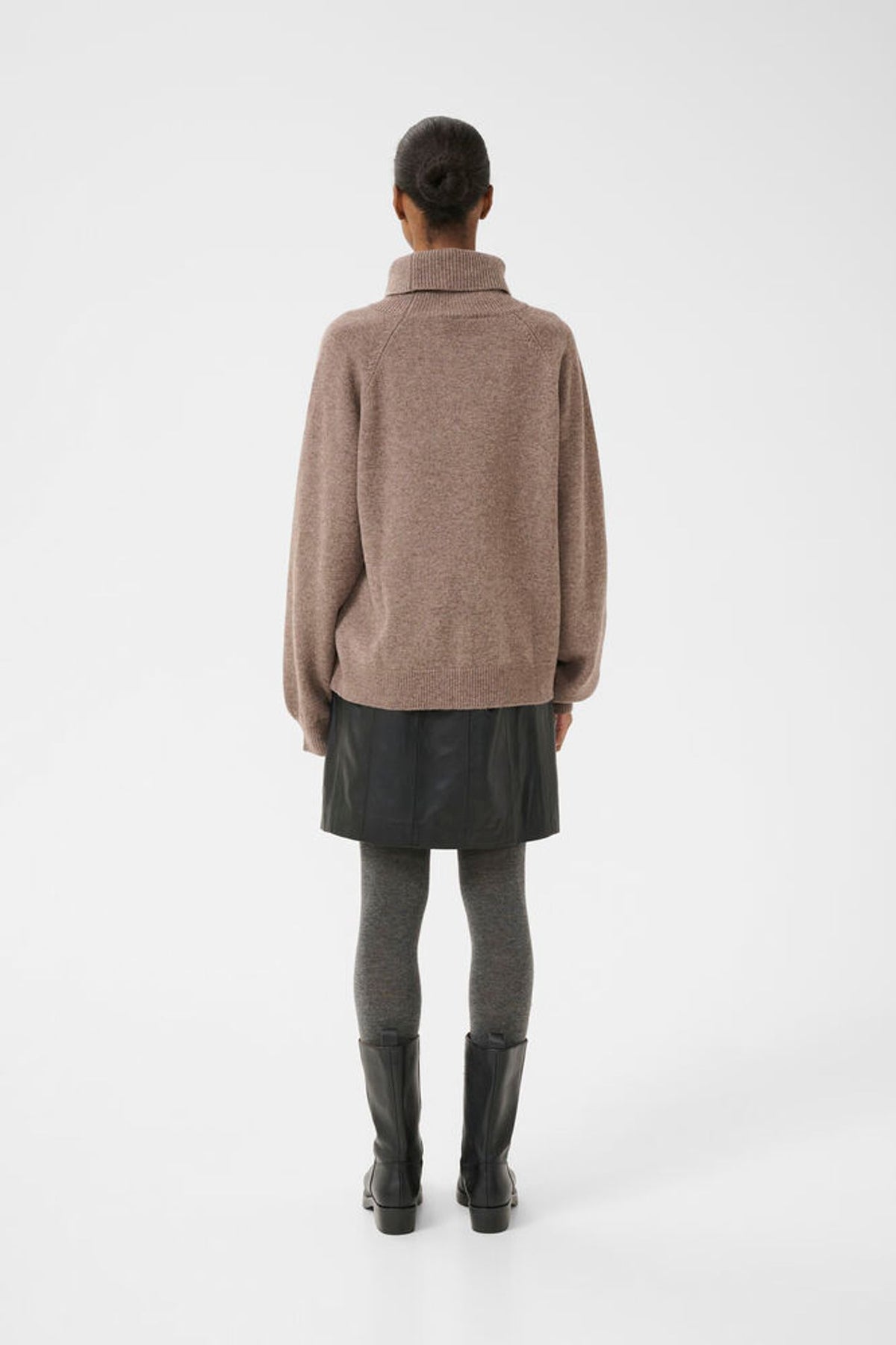 ManziGZ Wool Rollneck - Chestnut Melange