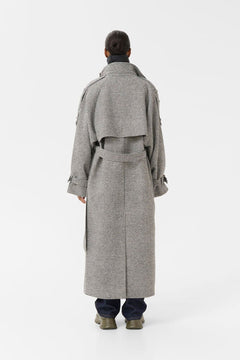 GZavic Long Coat - Black/White Houndstooth