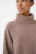 ManziGZ Wool Rollneck - Chestnut Melange