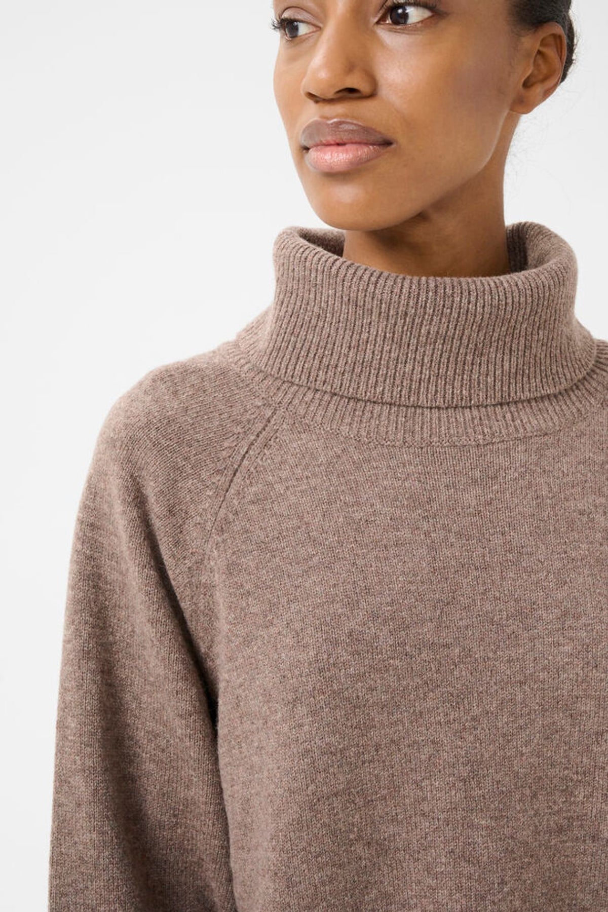 ManziGZ Wool Rollneck - Chestnut Melange