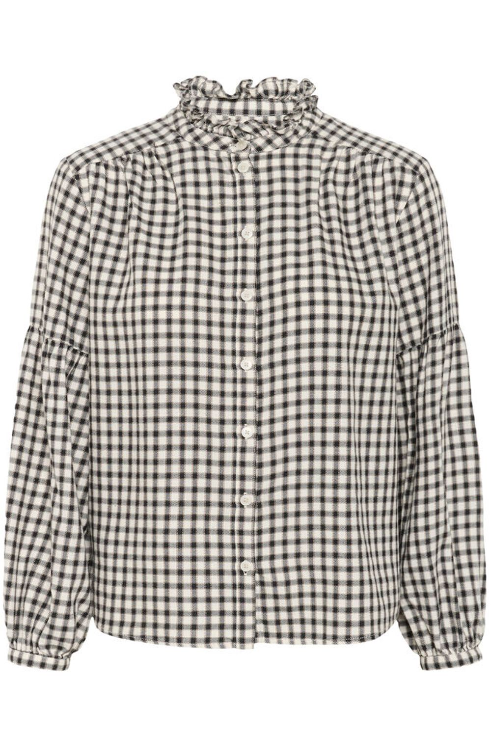 SamillaPW Skjorta - Garnache Mini Check