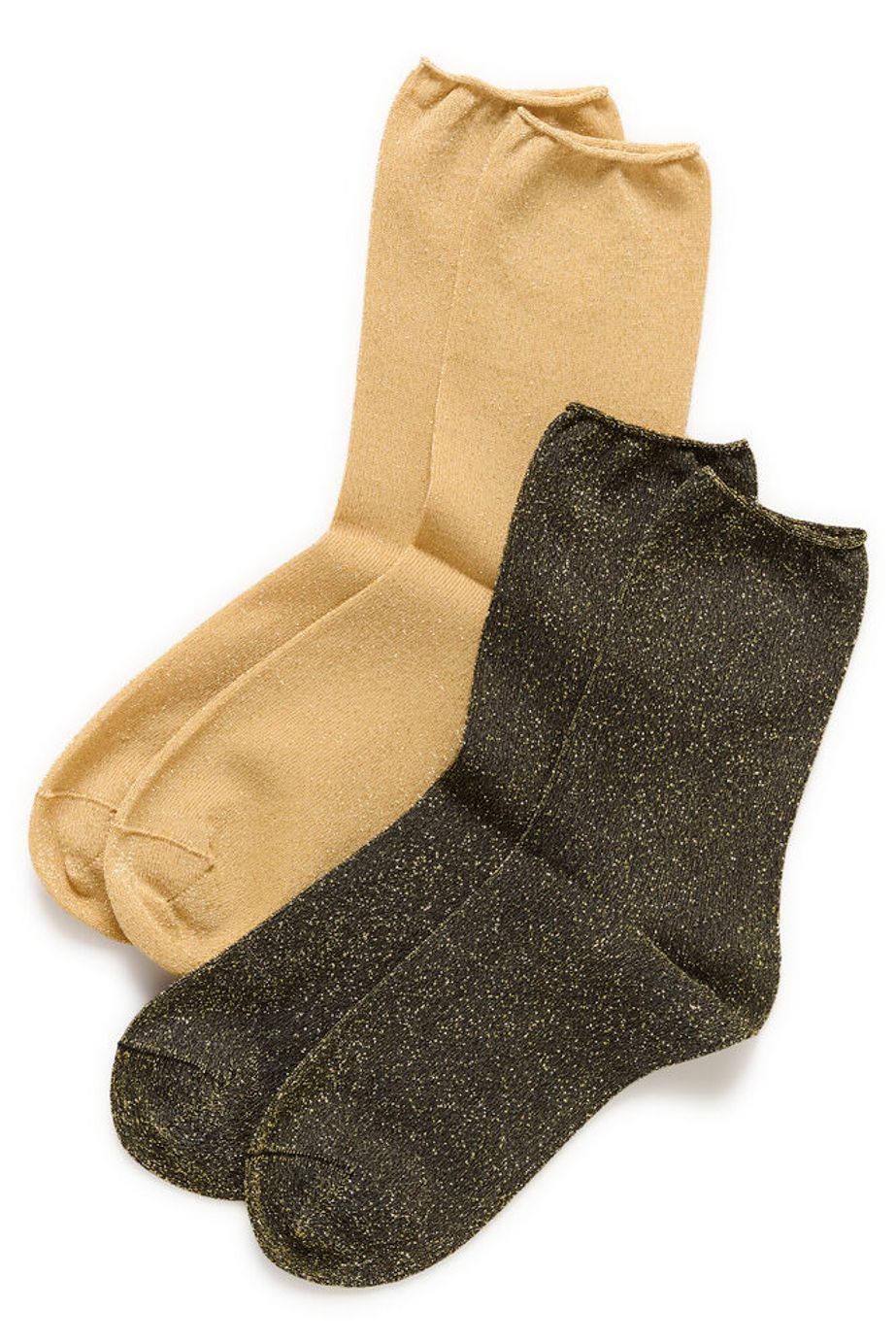 CozyIW Glitter Socks - Multi Gold