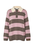 Pelham Stripe Polo - Lilac Chocolate