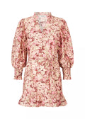 Melia Print Ls Dress - Pink Blossom