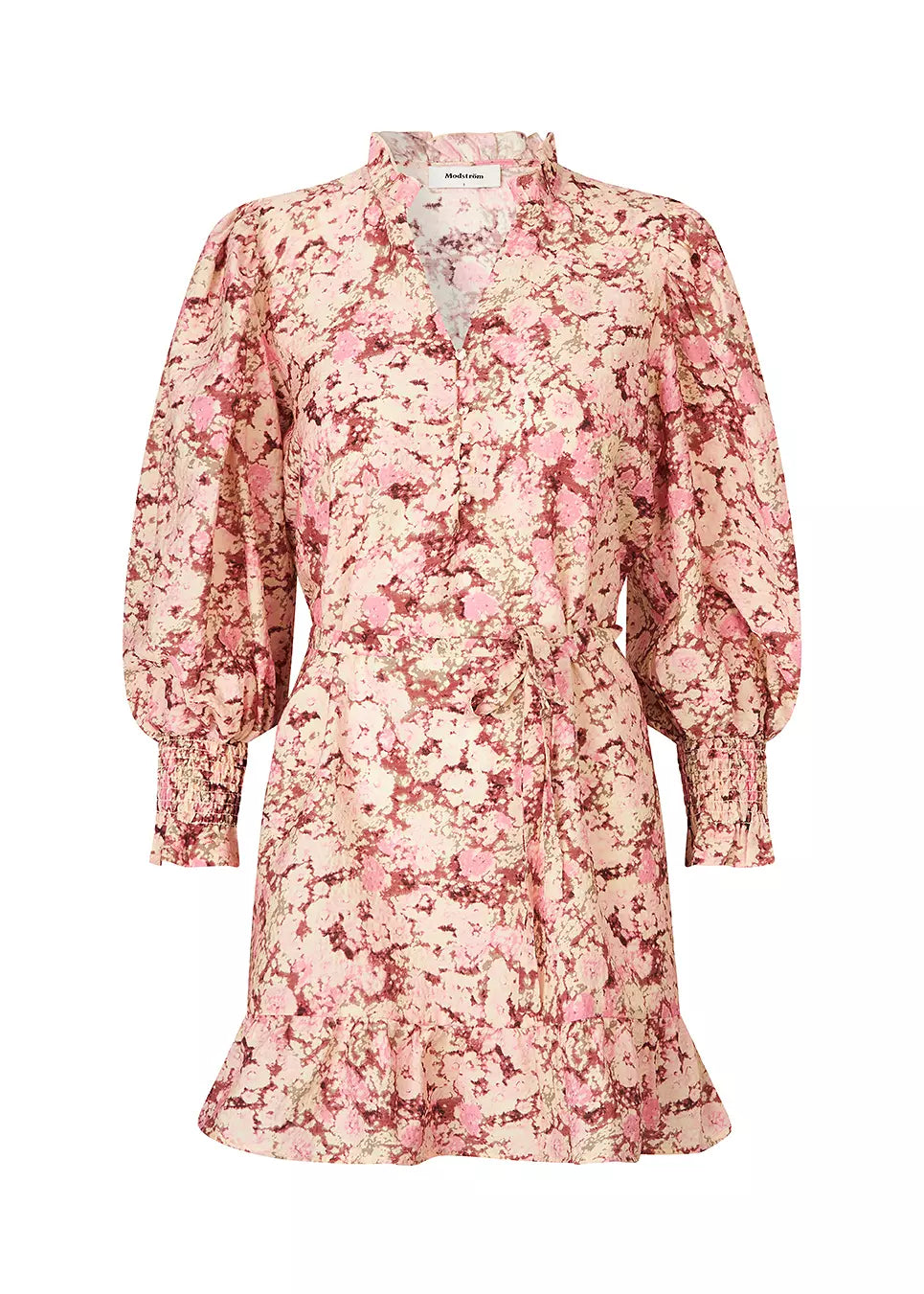 Melia Print Ls Dress - Pink Blossom