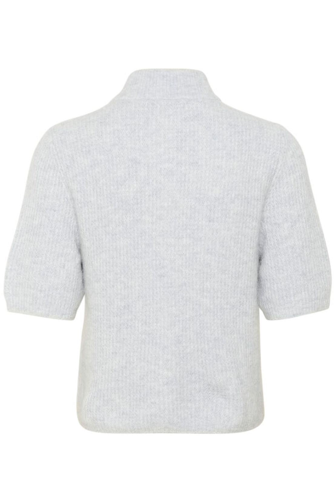 AlphaGZ SS Short Cardigan - Grey Dawn Melange