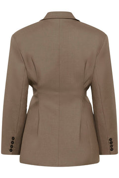 Gzpaula Waist Blazer - Dark Timberwolf Melange