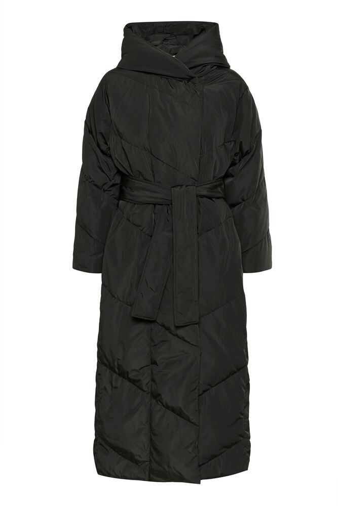 YazIW Long Coat - Black