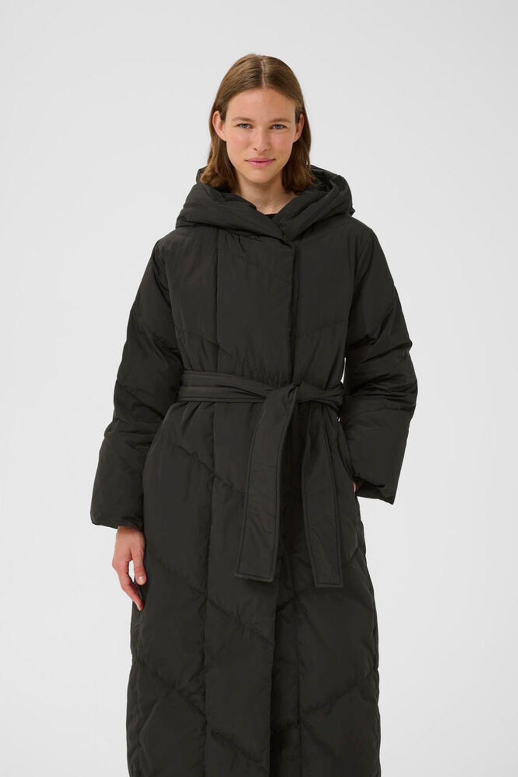 YazIW Long Coat - Black