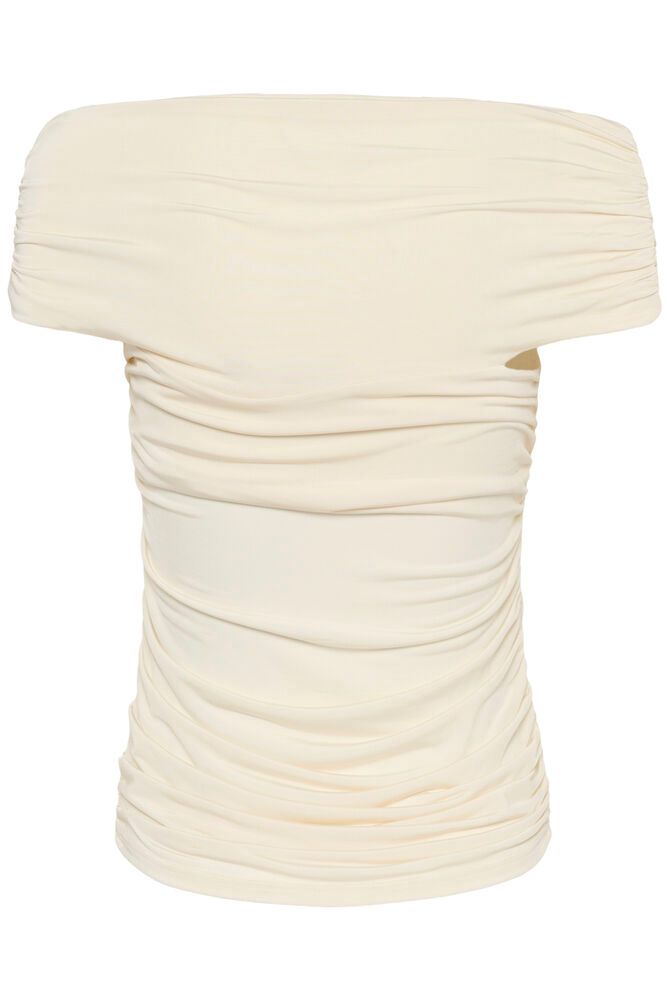 Gzlaily Off Shoulder Topp - Egret