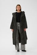 YazIW Long Coat - Black