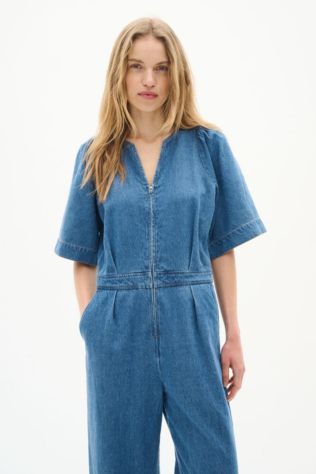 Ballariziw Jumpsuit - Blå denim