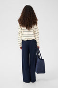 Gztaige Polo Pullover - Egret/Skycaptain Striped