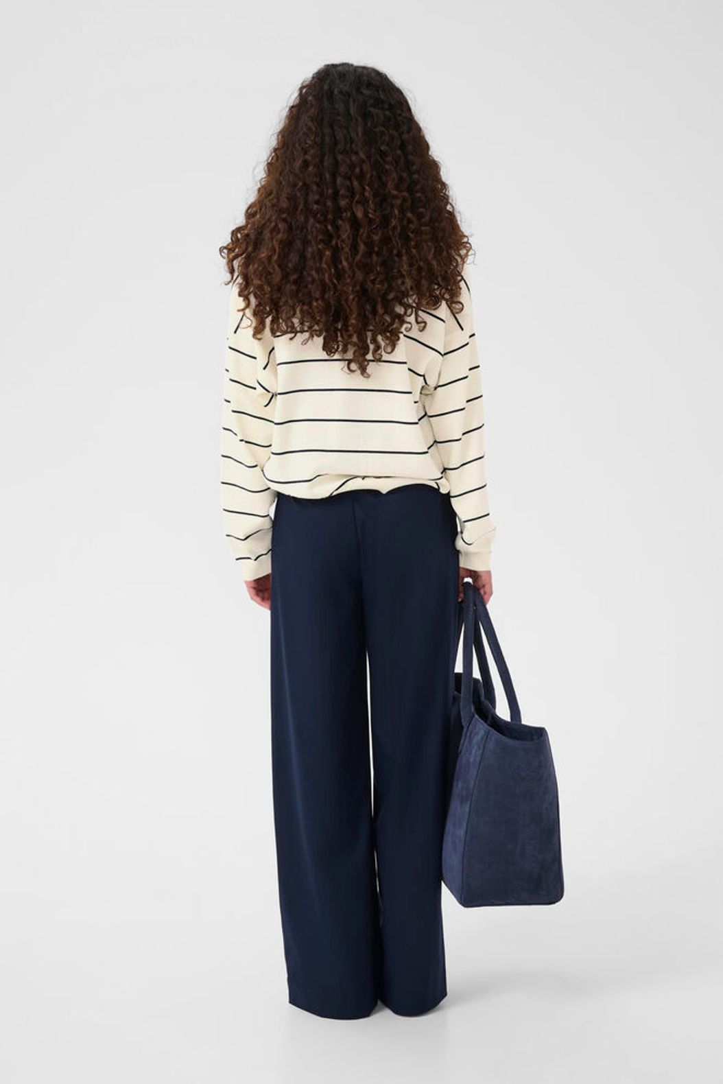 Gztaige Polo Pullover - Egret/Skycaptain Striped