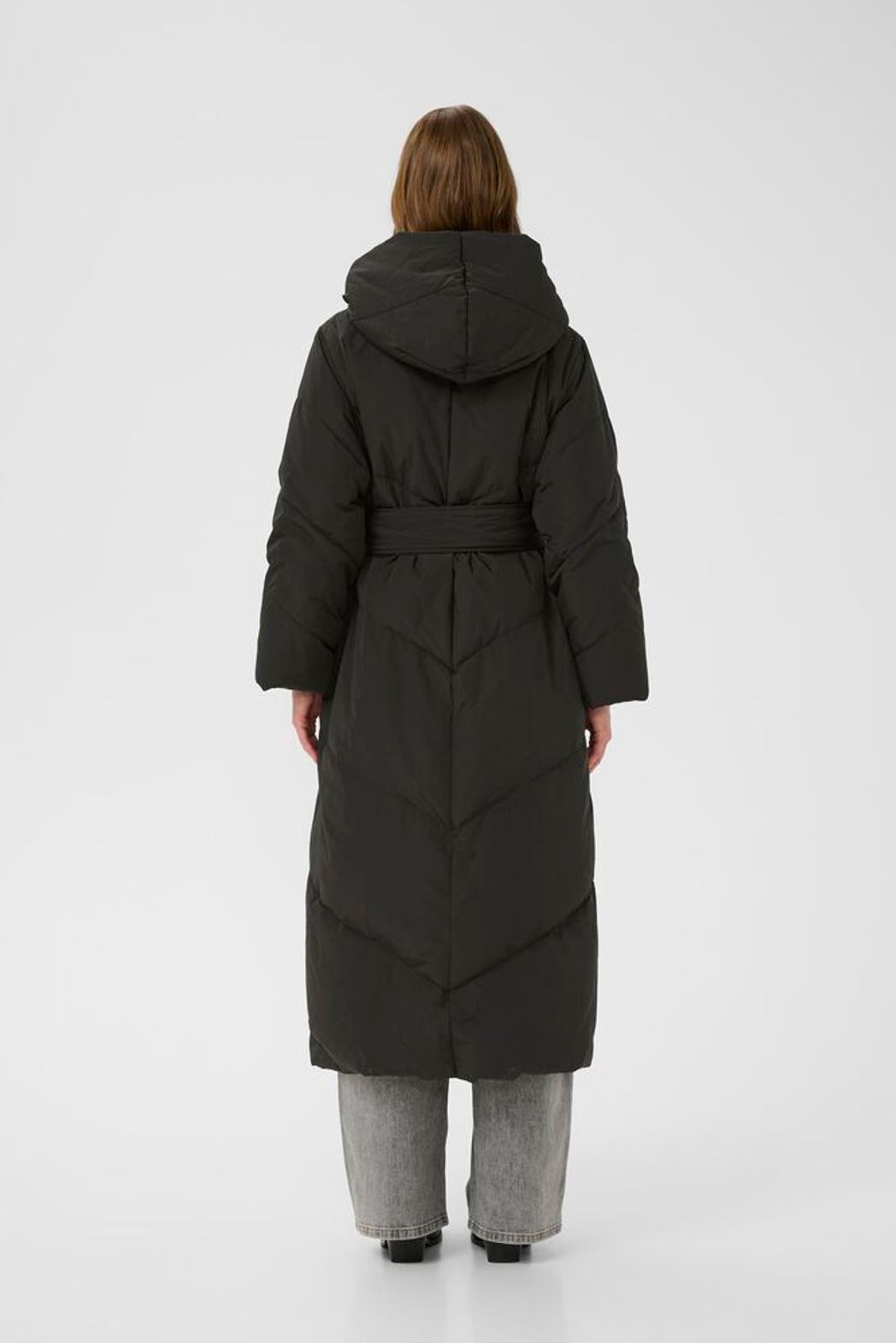 YazIW Long Coat - Black