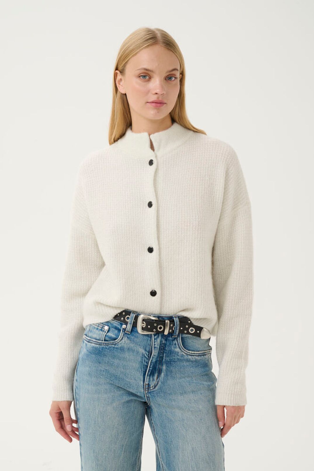 Gzalpha Shimmer Kofta - Ivory With Lurex