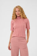 NikolaIW Kellsie Ss Pullover - Ash Rose Melange