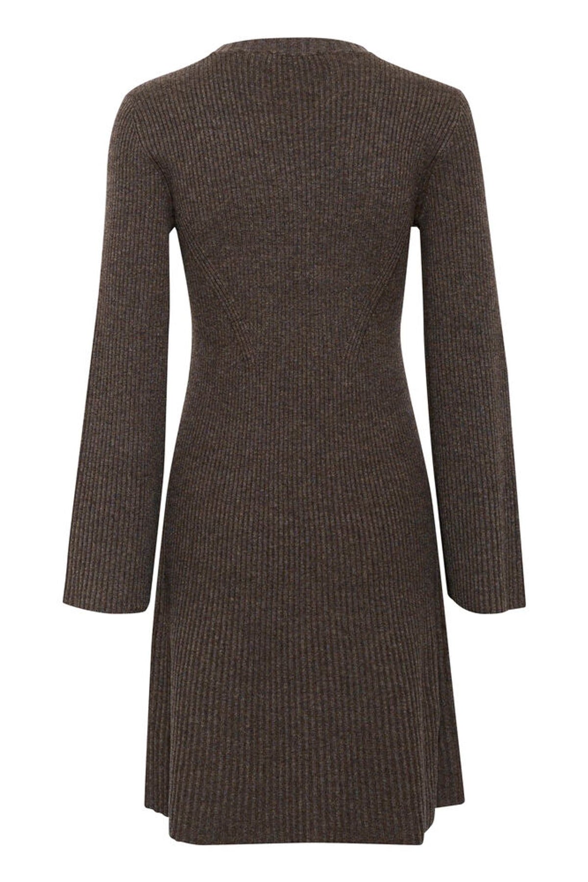 AntaliGZ Wool Short Dress - Chestnut Melange