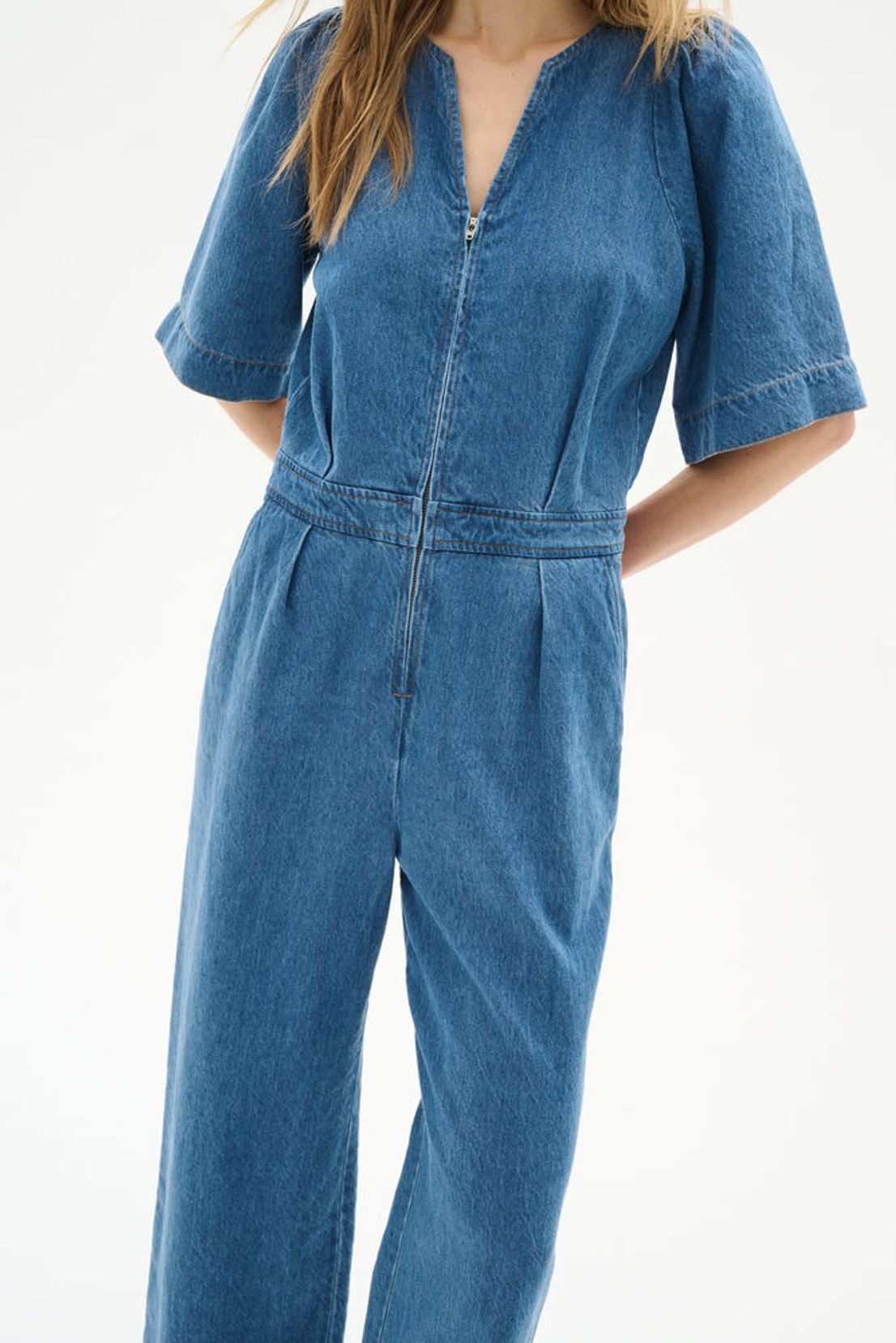 Ballariziw Jumpsuit - Blå denim