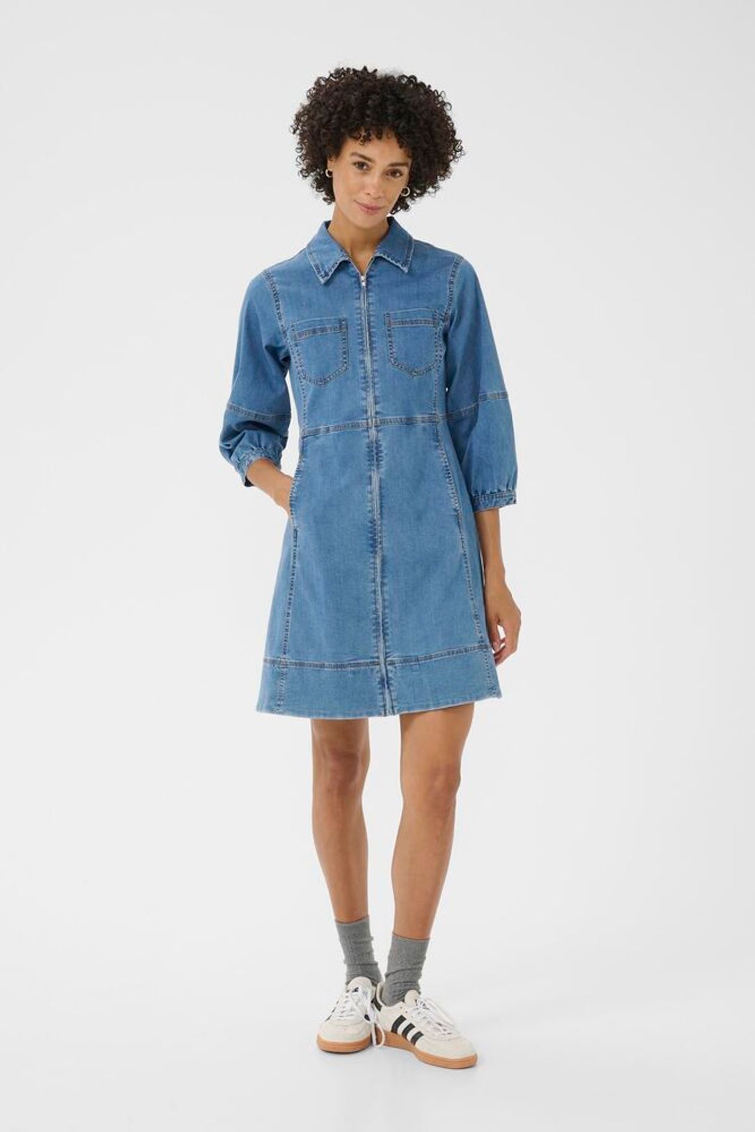 SanniPW DR - Medium Blue Denim