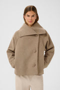 PerryIW Short Coat R - Sandy Grey Melange