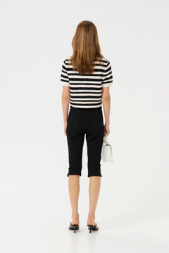 GZsailie Cardigan - Black/White Striped